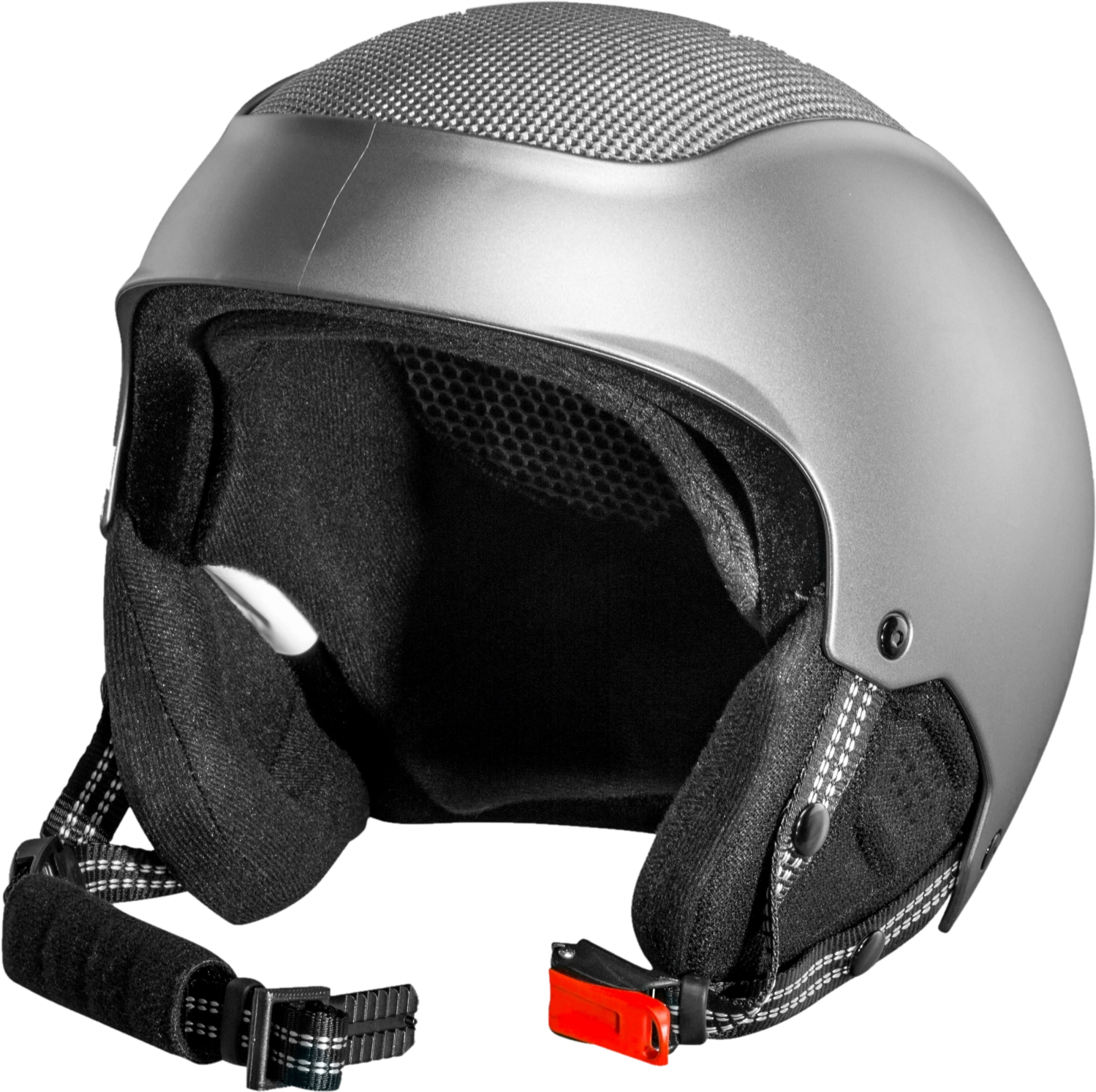 Die Unterziehhaube passt unter einen Skihelm.